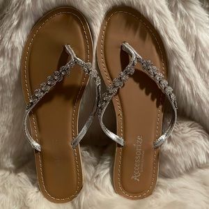 Sparkly Crystal Studded Sandals